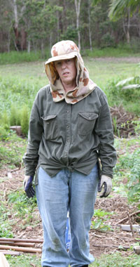Dawn Road Reserve Bushcare leader Janet Mangan